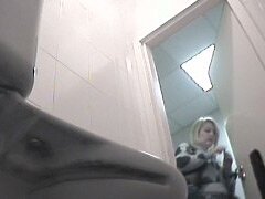 Voyeur camera in a ladies toilet